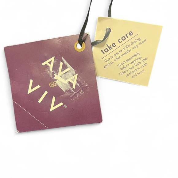 Ava & Viv Jeans Sz Various Stretchy Wide-Leg High Waisted Flat Front - Picture 6 of 7